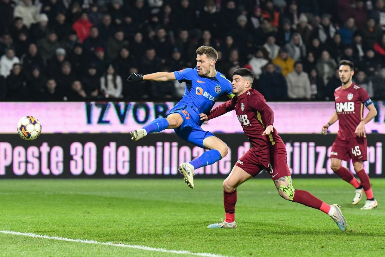 CFR Cluj - FCSB 0-1 | Trupa lui Elias Charalambous s-a impus la limită și este la un pas de titlu. Tensiuni la final_2