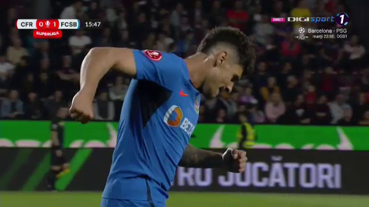 În ce stil pleacă Florinel Coman de la FCSB! Gol de generic înscris în derby-ul cu CFR Cluj_1