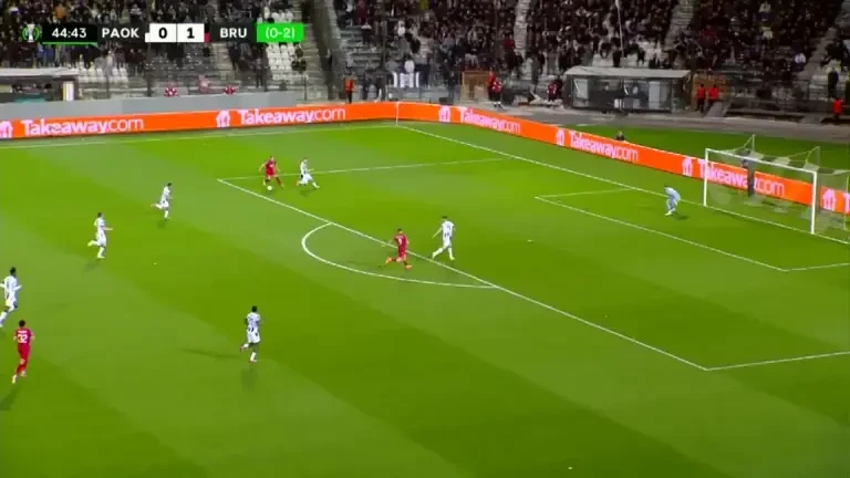 PAOK Salonic - Club Brugge 0-2: GOL Jutgla 45' (Pro Arena & VOYO)
