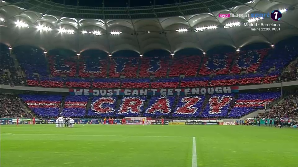Spectacol pe Arena Națională! Fanii lui FCSB au pregătit o coregrafie incendiară pentru derby-ul cu Rapid_2