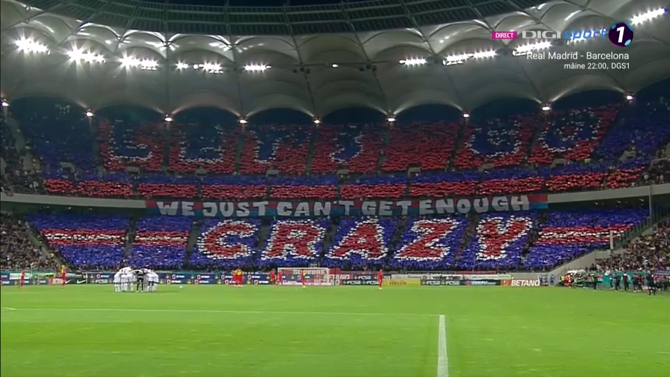 Spectacol pe Arena Națională! Fanii lui FCSB au pregătit o coregrafie incendiară pentru derby-ul cu Rapid_3
