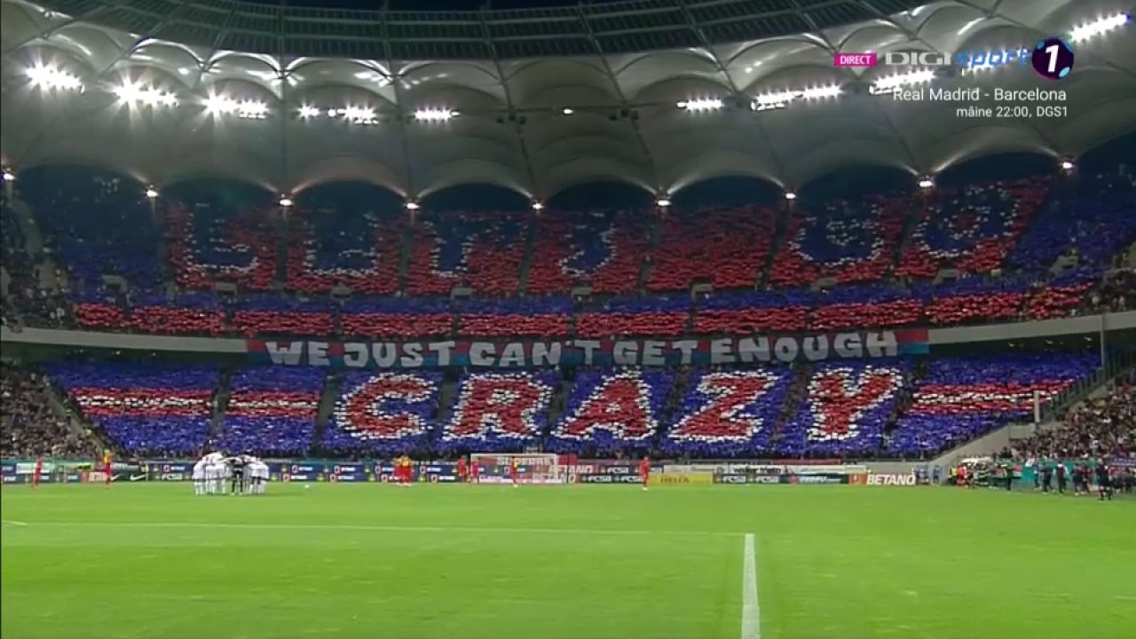 Spectacol pe Arena Națională! Fanii lui FCSB au pregătit o coregrafie incendiară pentru derby-ul cu Rapid_3