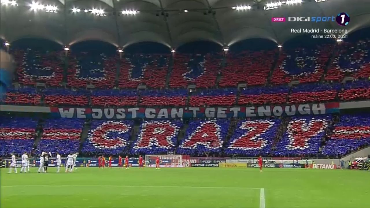 Spectacol pe Arena Națională! Fanii lui FCSB au pregătit o coregrafie incendiară pentru derby-ul cu Rapid_5