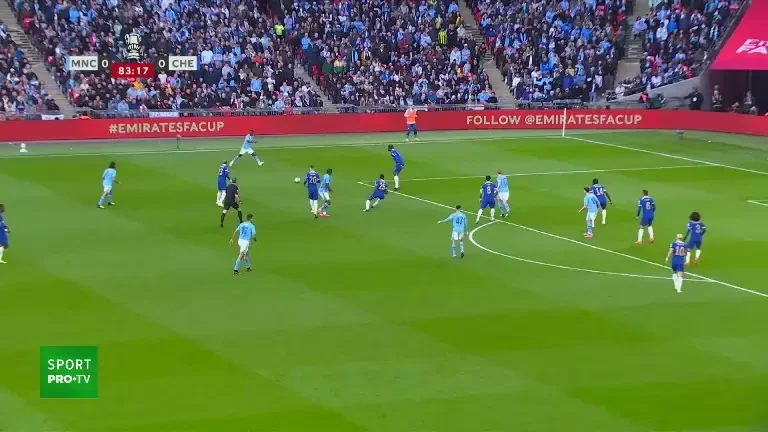 Manchester City - Chelsea: gol Bernardo Silva (minutul 84)