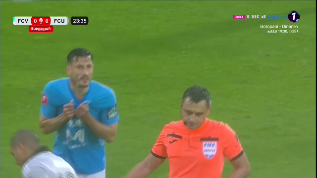 Specialistul Marius Avram a dat verdictul după ce Feșnic a eliminat un jucător în Voluntari - FCU Craiova_5
