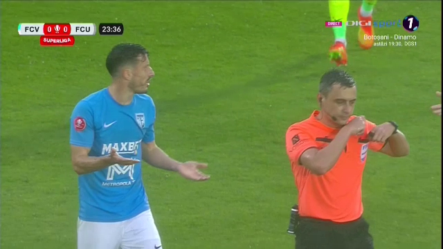 Specialistul Marius Avram a dat verdictul după ce Feșnic a eliminat un jucător în Voluntari - FCU Craiova_6