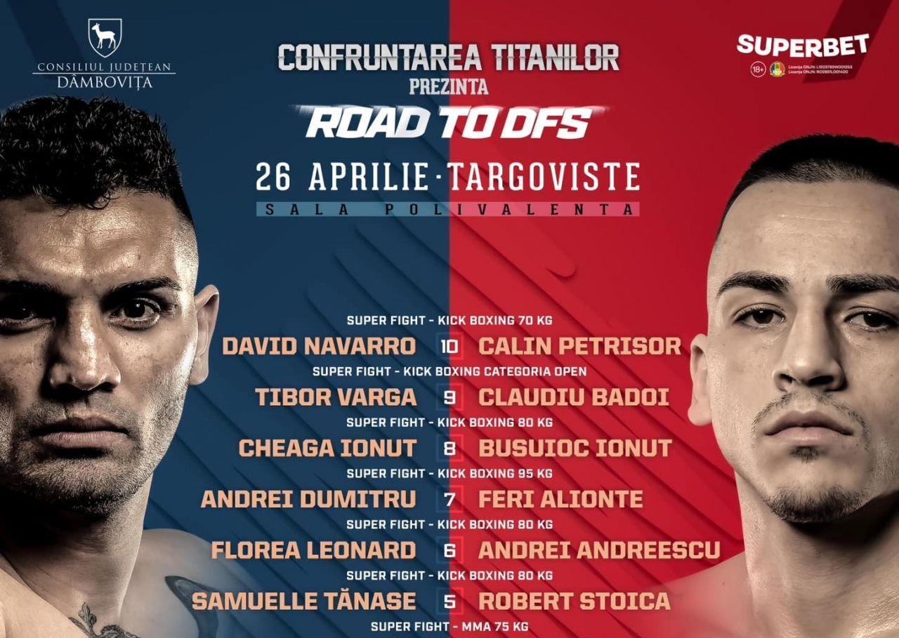 Acțiune la T&acirc;rgoviște: Dynamite Fighting Show | Road to DFS e azi, de la 20:00 (LIVE pe Pro Arena VOYO)