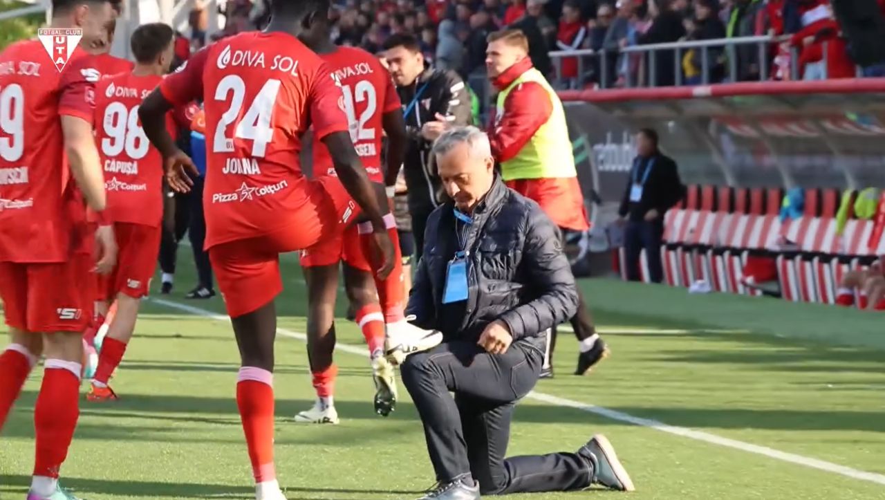 Rednic is on fire! Cum a sărbătorit golul lui Omondi din UTA - Oțelul 3-1_6