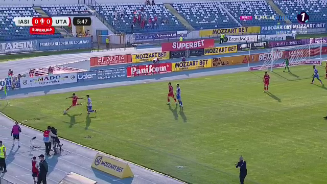 Poli Iași &ndash; UTA Arad 0-2 | Gazdele pierd trei puncte mari