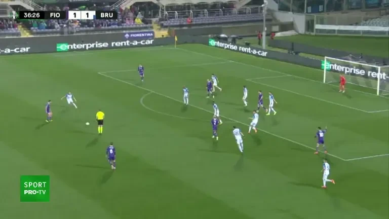 Fiorentina - Club Brugge 2-1: GOL Belotti 38 (Pro Arena VOYO)