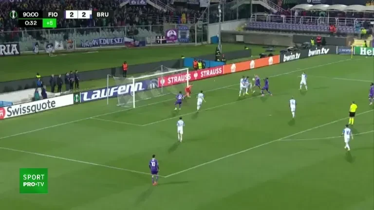 Fiorentina - FC Brugge 3-2 (rezumat)