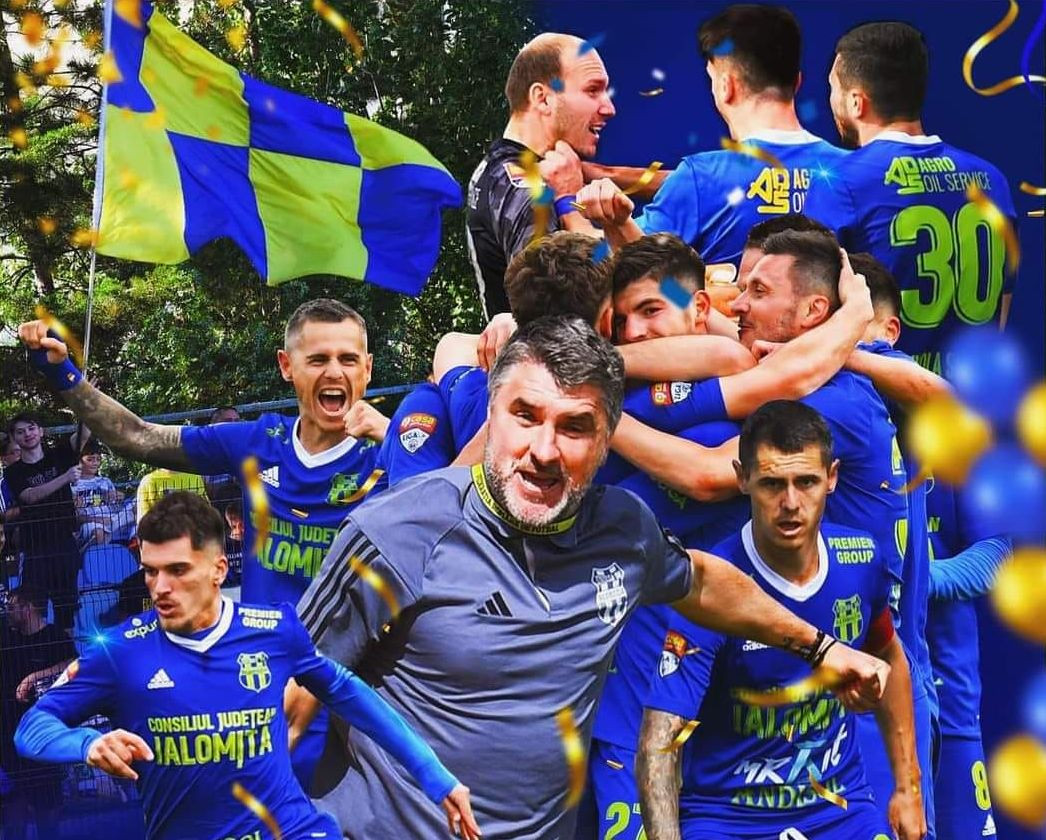 Unirea Slobozia, matematic campioană &icirc;n Liga 2! Fostul atacant dinamovist Adrian Mihalcea face minuni pe banca tehnică