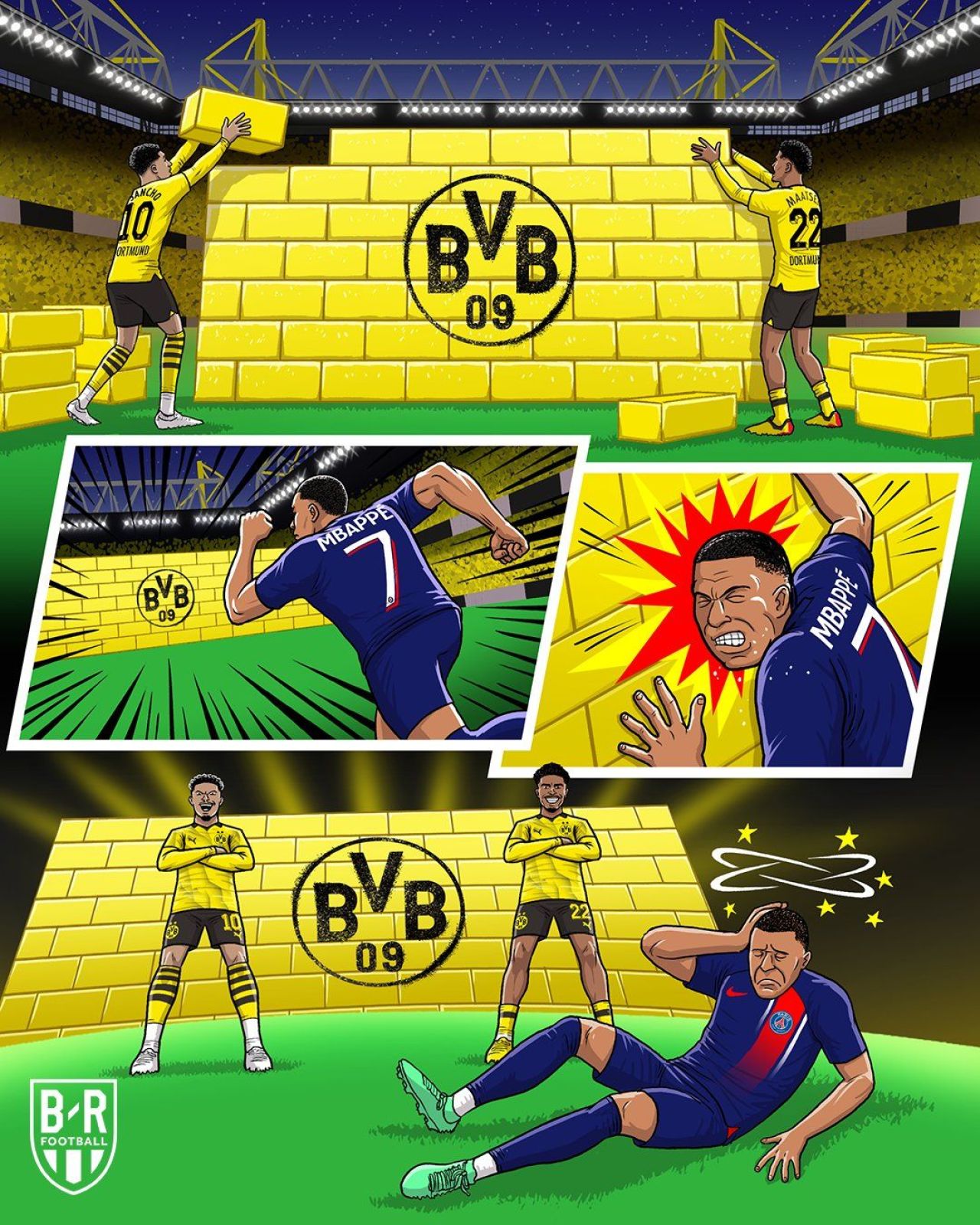 Kylian Mbappe, ținta glumelor după ce Borussia Dortmund s-a calificat în finala Champions League_6