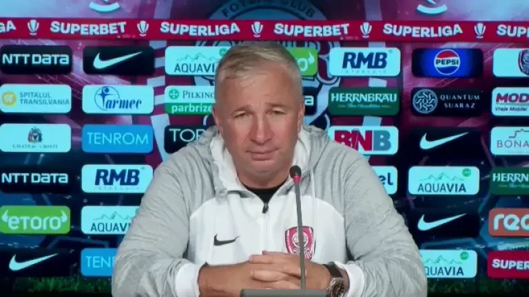 Conferință de presă Dan Petrescu &icirc;nainte de FCSB - CFR Cluj (10.05.2024)