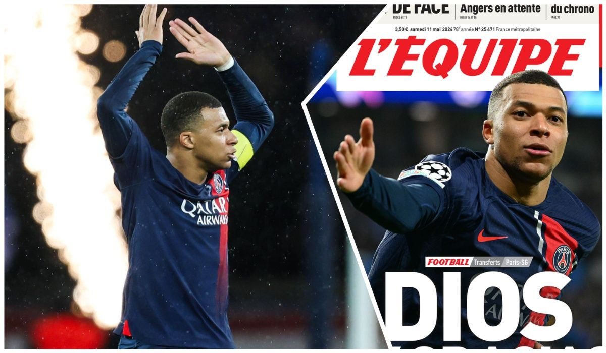 Gestul inedit făcut de L Equipe, după ce Kylian Mbappe a anunțat că pleacă de la PSG