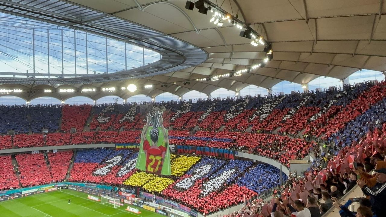 Atmosferă de nedescris pe Arena Națională, la FCSB - CFR Cluj! Coregrafia pregătită de galeria campioanei_2