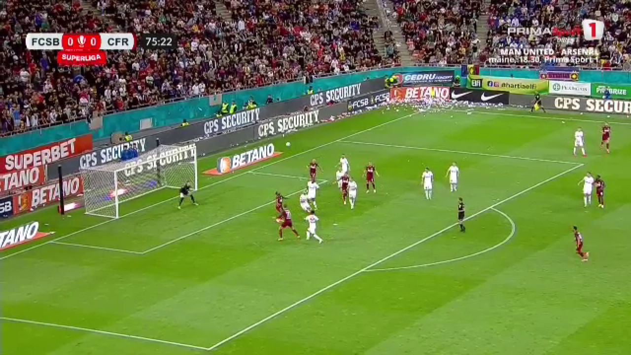 Philip Otele a înscris un eurogol în FCSB - CFR Cluj și a redus Arena Națională la tăcere pentru câteva minute!_4
