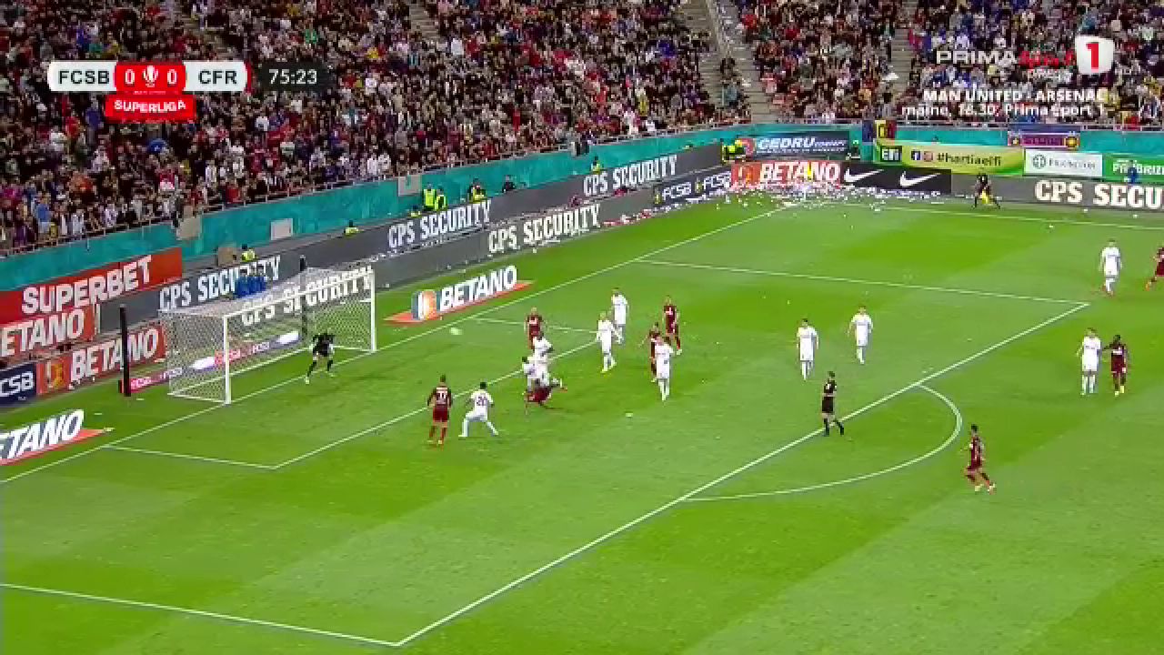 Philip Otele a înscris un eurogol în FCSB - CFR Cluj și a redus Arena Națională la tăcere pentru câteva minute!_8