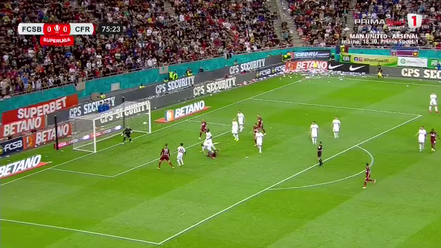 Philip Otele a înscris un eurogol în FCSB - CFR Cluj și a redus Arena Națională la tăcere pentru câteva minute!_9