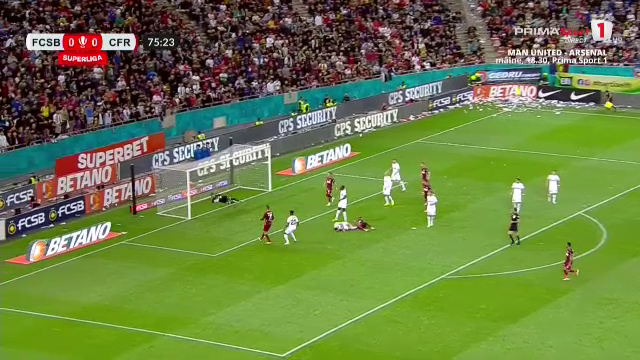 Philip Otele a înscris un eurogol în FCSB - CFR Cluj și a redus Arena Națională la tăcere pentru câteva minute!_11