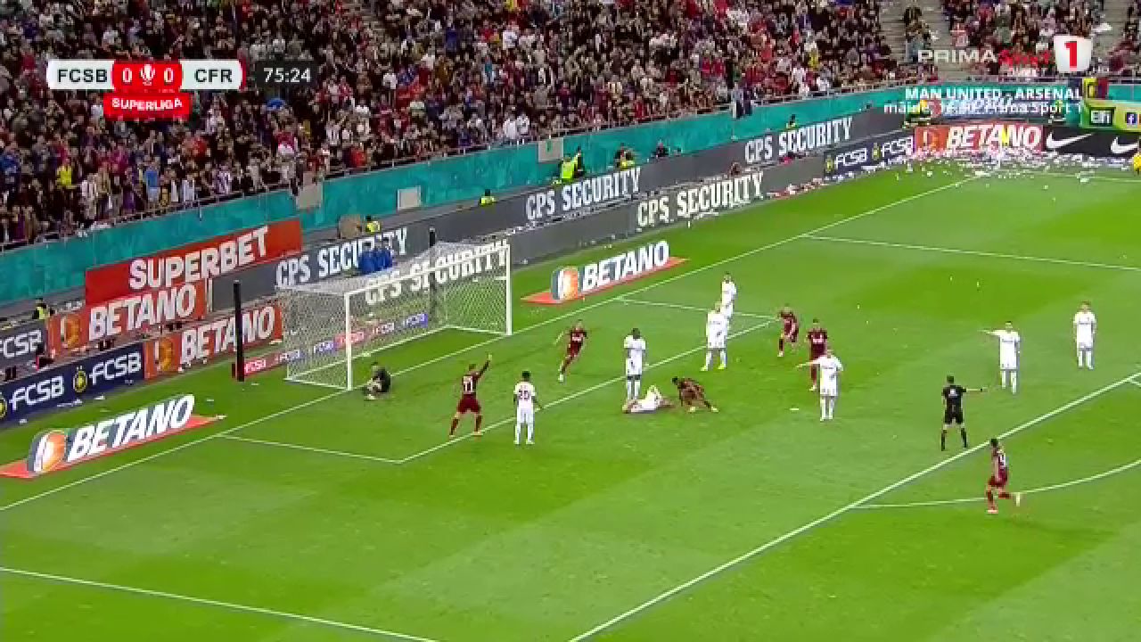 Philip Otele a înscris un eurogol în FCSB - CFR Cluj și a redus Arena Națională la tăcere pentru câteva minute!_15