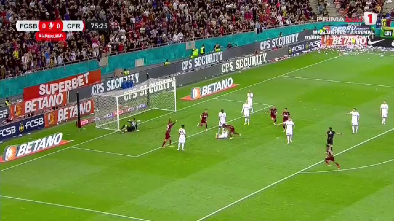 Philip Otele a înscris un eurogol în FCSB - CFR Cluj și a redus Arena Națională la tăcere pentru câteva minute!_17