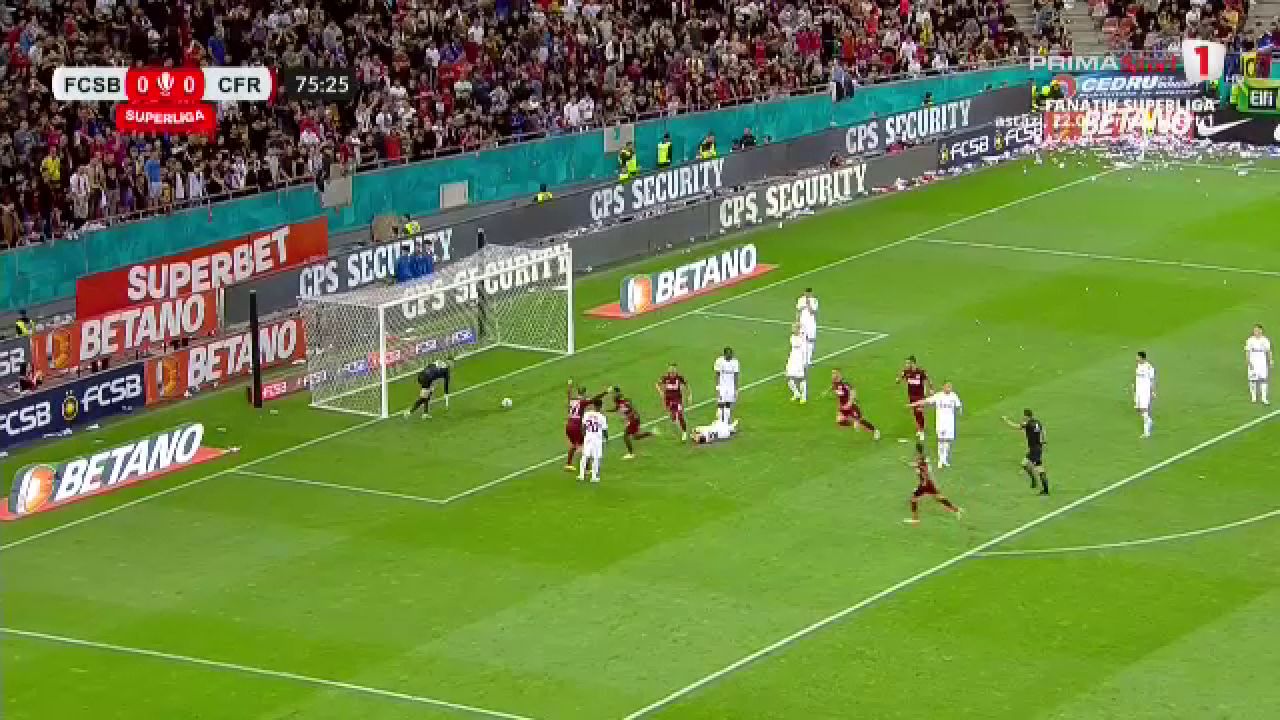 Philip Otele a înscris un eurogol în FCSB - CFR Cluj și a redus Arena Națională la tăcere pentru câteva minute!_20