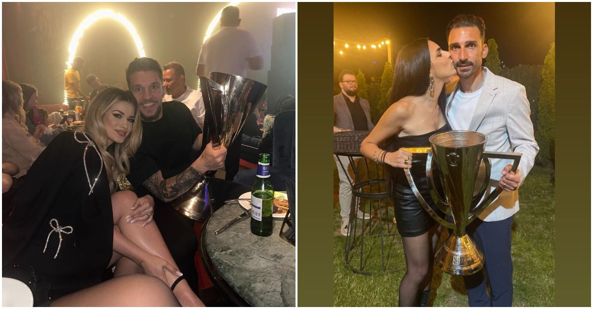 I-au eclipsat pe campioni! Apariții incendiare ale partenerelor jucătorilor de la FCSB, la petrecerea de titlu