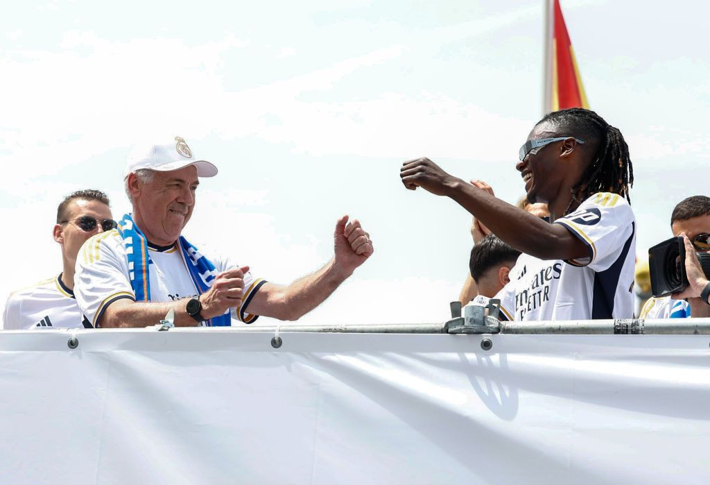 Vreau să dansez cu Camavinga . Carlo Ancelotti s-a dezlănțuit la sărbătoarea titlului cucerit de Real Madrid