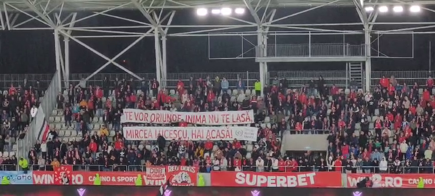 Fanii lui Dinamo, mesaj pentru Mircea Lucescu! Banner-ul afișat la meciul cu UTA Arad_6