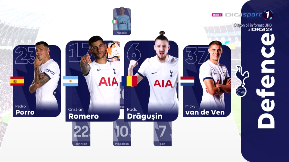 Evoluție bună pentru Radu Drăgușin în Tottenham - Manchester City! 'Cetățenii', cu un pas mai aproape de titlu_3
