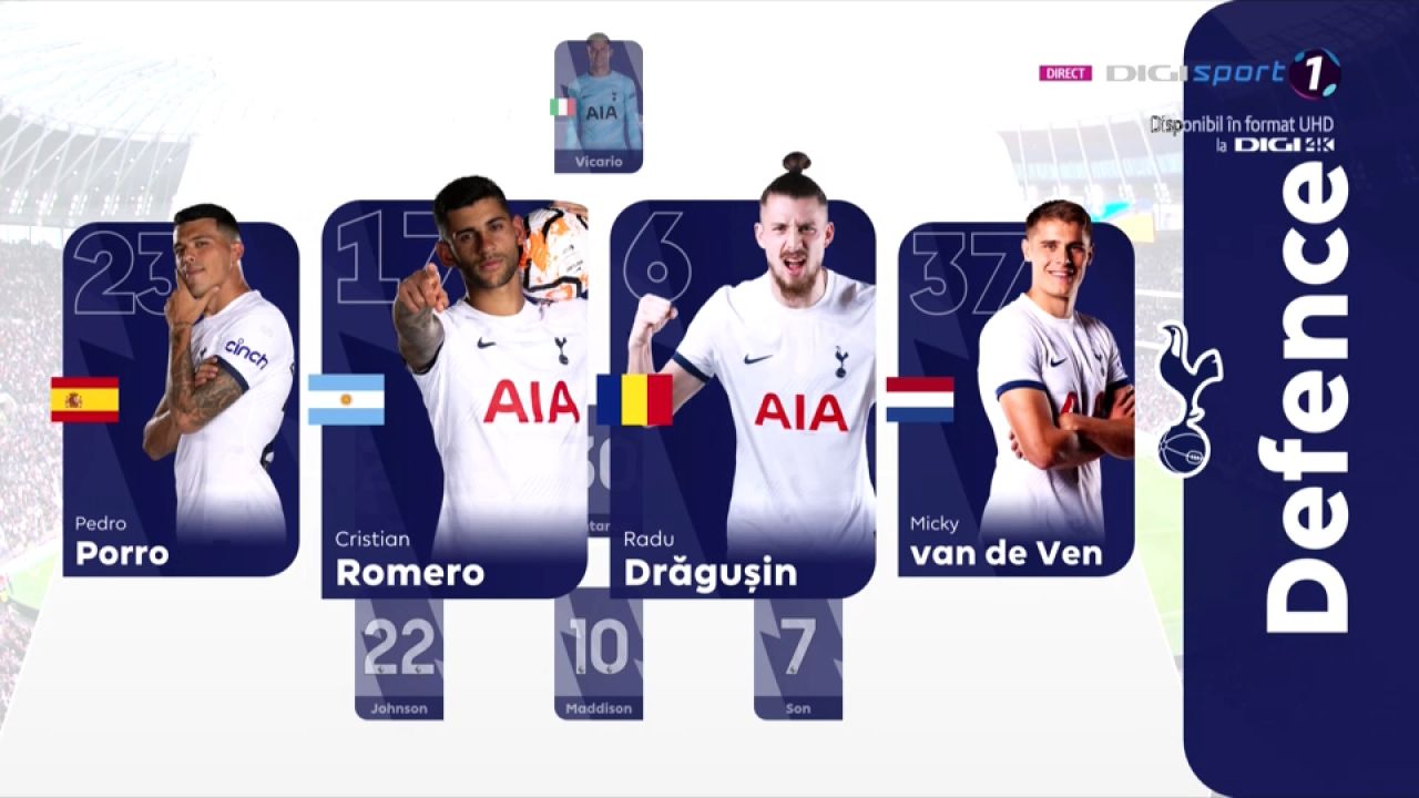 Evoluție bună pentru Radu Drăgușin în Tottenham - Manchester City! 'Cetățenii', cu un pas mai aproape de titlu_3