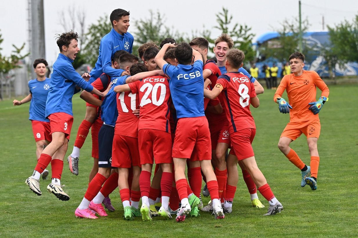 FCSB a zdrobit CSA Steaua și e campioana Ligii Elitelor U15:
