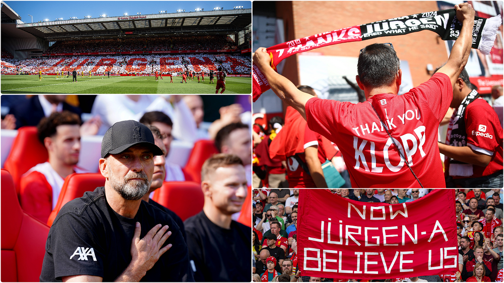 Atmosferă incendiară pe Anfield la ultimul meci al lui Jurgen Klopp pe banca lui Liverpool