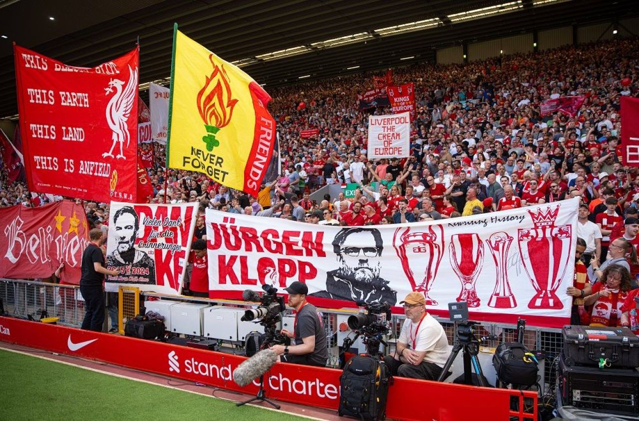 Atmosferă incendiară pe Anfield la ultimul meci al lui Jurgen Klopp pe banca lui Liverpool_2