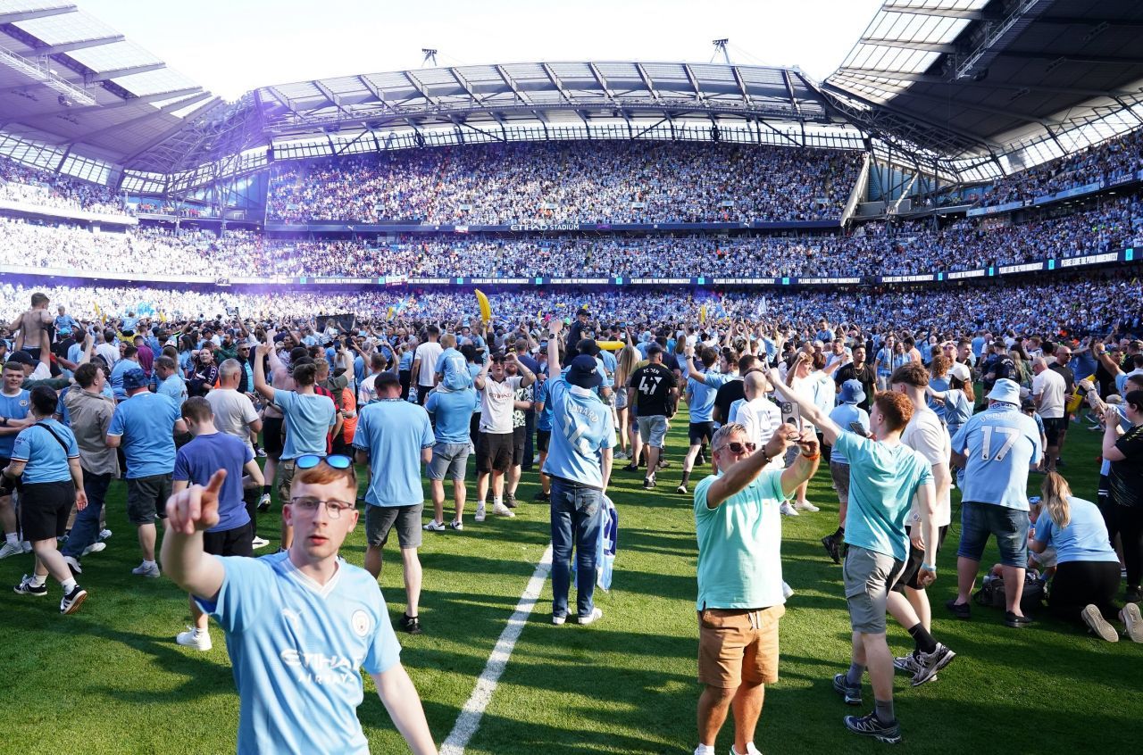 Imaginile bucuriei pe Etihad! Suporterii s-au dezlănțuit după ce Manchester City a devenit campioană _5