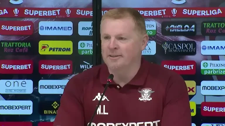 Neil Lennon, conferință de presă la Rapid (21 mai 2024)