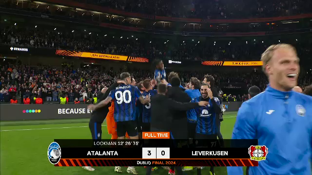 Imaginile bucuriei la Dublin, după ce Atalanta a câștigat UEL! A fost nebunie imediat după fluierul de final al lui Istvan Kovacs_17