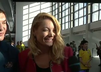 Valentina Pelinel și-a făcut apariția la meciul de adio al Generației de Aur! Cum a fost surprinsă soția lui Cristi Borcea