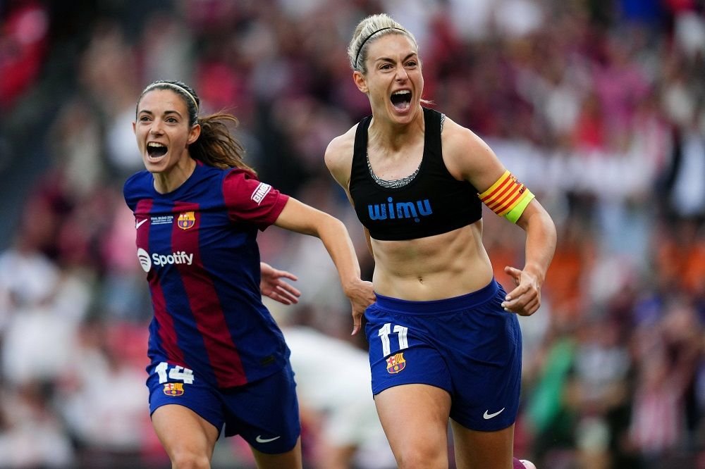 Alexia Putellas și-a dat jos tricoul după ce a marcat în finala Champions League! ”Balonul de Aur” al Barcelonei, fenomenală în prelungiri_4