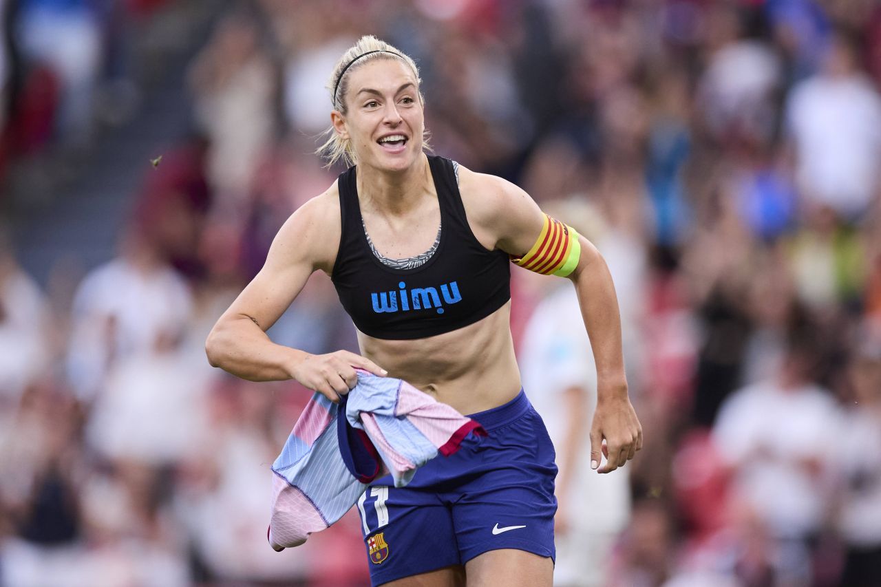 Alexia Putellas și-a dat jos tricoul după ce a marcat în finala Champions League! ”Balonul de Aur” al Barcelonei, fenomenală în prelungiri_6