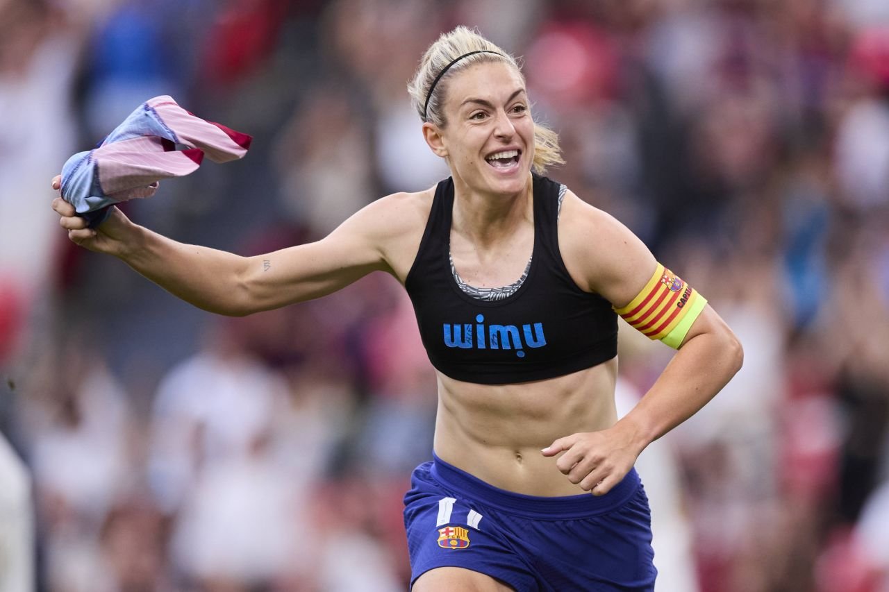 Alexia Putellas și-a dat jos tricoul după ce a marcat în finala Champions League! ”Balonul de Aur” al Barcelonei, fenomenală în prelungiri_7