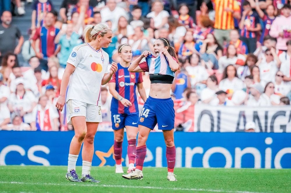 Alexia Putellas și-a dat jos tricoul după ce a marcat în finala Champions League! ”Balonul de Aur” al Barcelonei, fenomenală în prelungiri_16