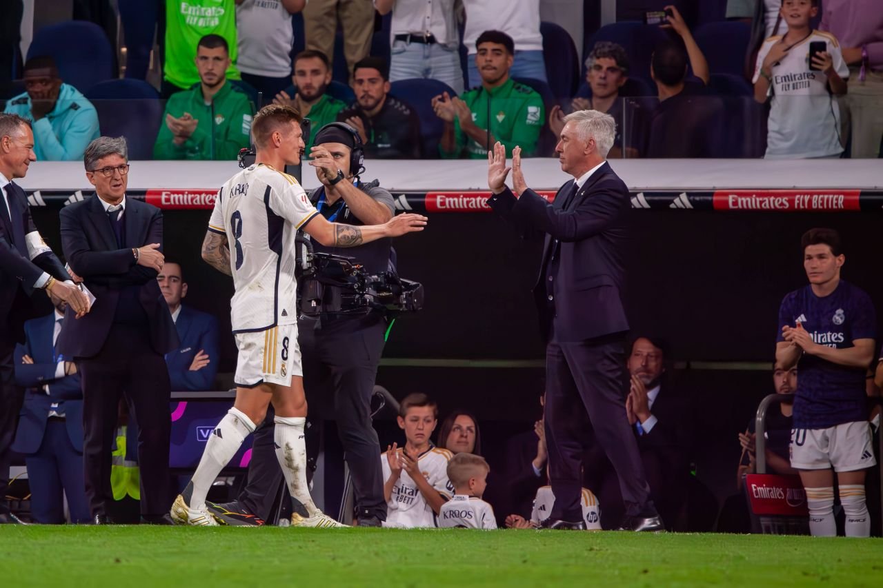 Carlo Ancelotti, discurs emoționant la ultimul meci lui Toni Kroos pe Bernabeu: 