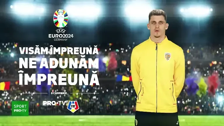 Fiecare meci e un pas &icirc;nainte . Ștefan T&acirc;rnovanu te invită să fii alături de Rom&acirc;nia la EURO 2024