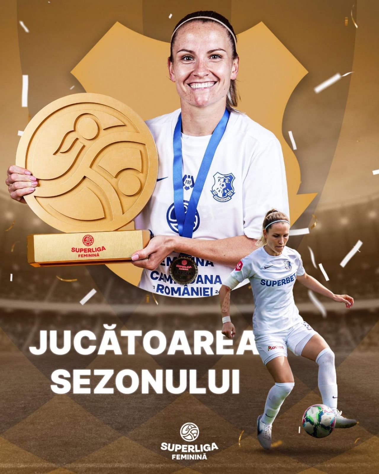 Jucătoarea sezonului 2023-2024 din Superligă vine de la campioana Farul Constanța!_36