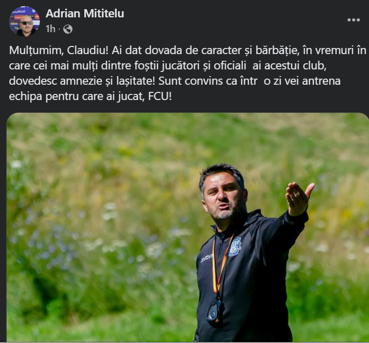 Adrian Mititelu a reacționat public după ce a auzit declarațiile lui Claudiu Niculescu despre Craiova_11