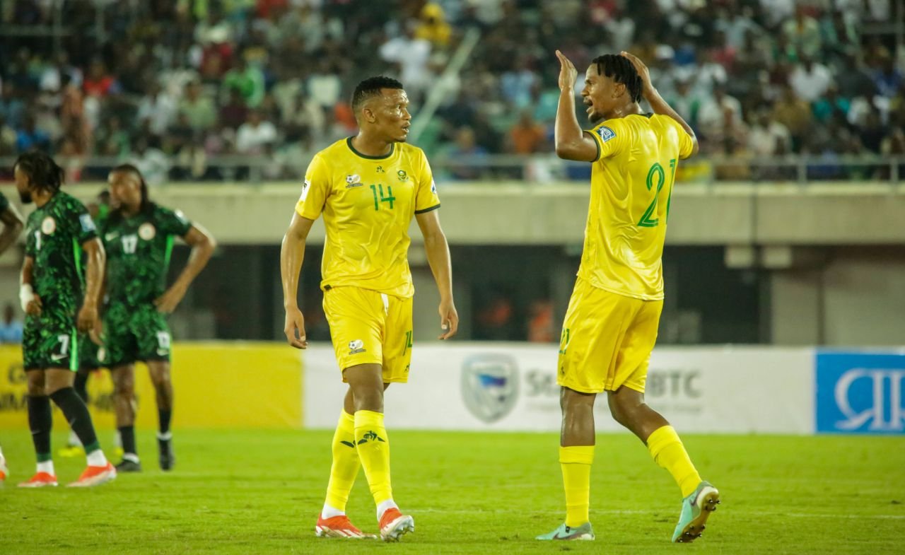 Siyabonga Ngezana de la FCSB a debutat oficial pentru naționala Africii de Sud! Cum s-a descurcat în fața atacanților Nigeriei_3