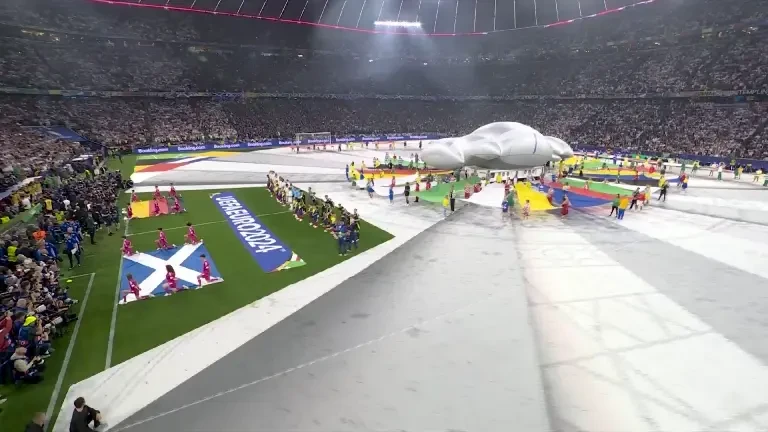 Germania - Scoția | Intonarea imnurilor