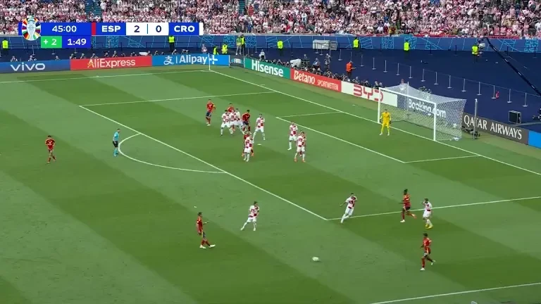 Spania - Croația (Pro TV VOYO): GOL Spania 45+2